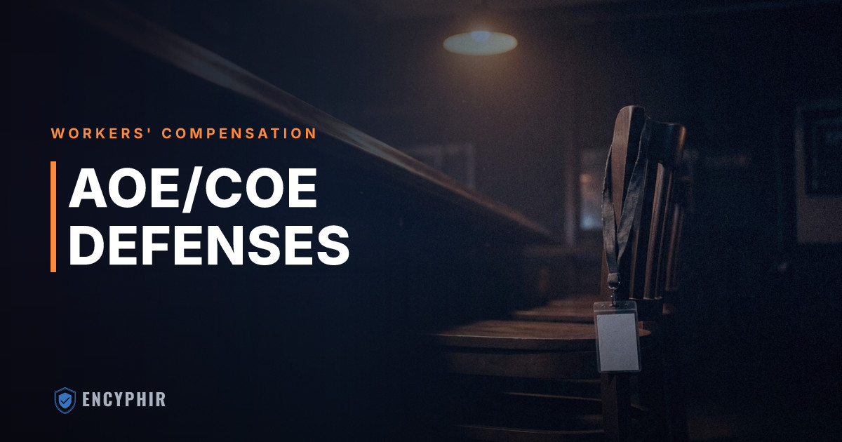AOE/COE Defenses: Intoxication, Horseplay, and Willful Misconduct