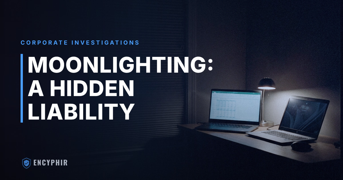Employee Moonlighting: When a Side Job Becomes a Corporate Liability