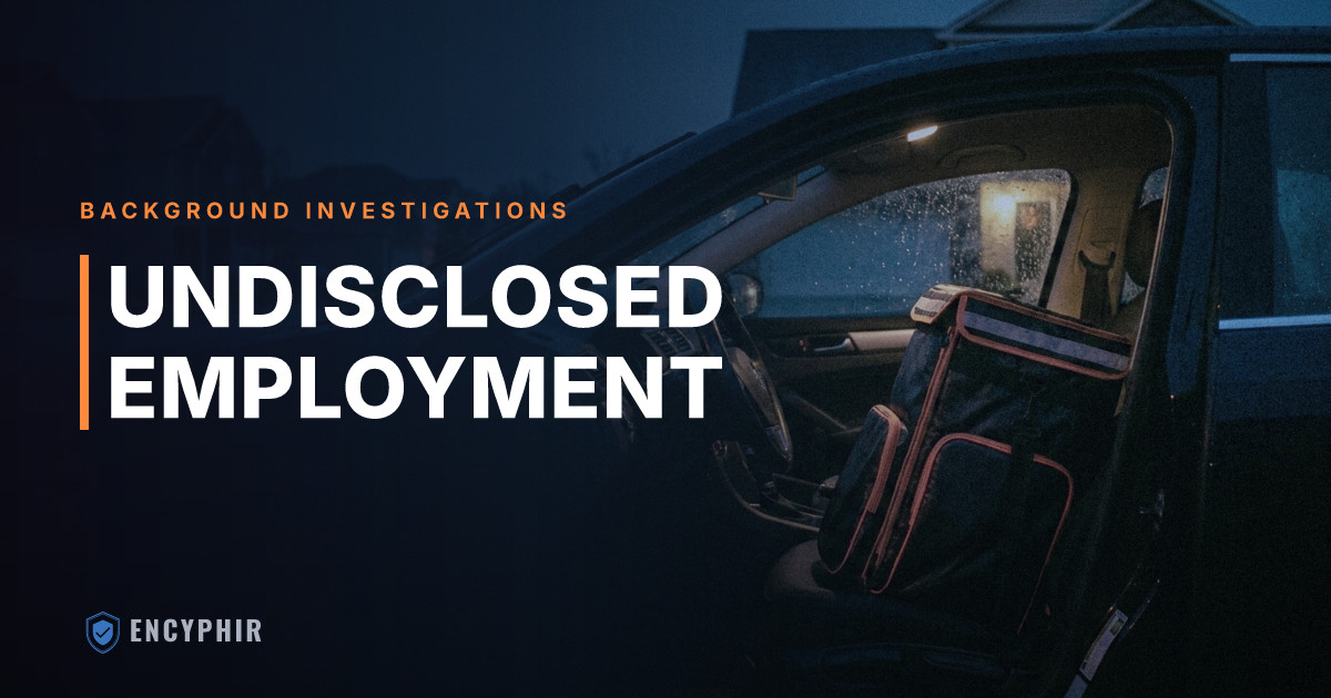 Undisclosed Employment and Gig Work Investigations