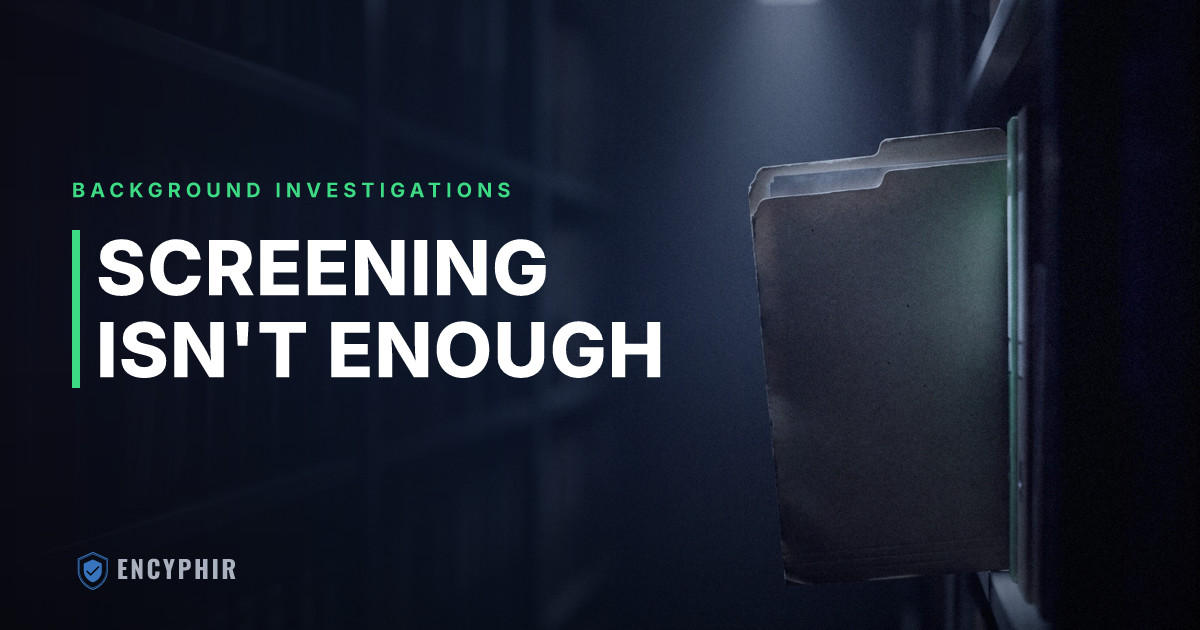 Why Pre-Employment Screening Alone Is Not Enough